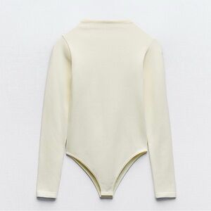 Cream Long Sleeve Bodysuit